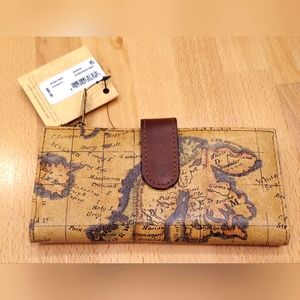 Patricia Nash NWT Nazari Wallet in European Map